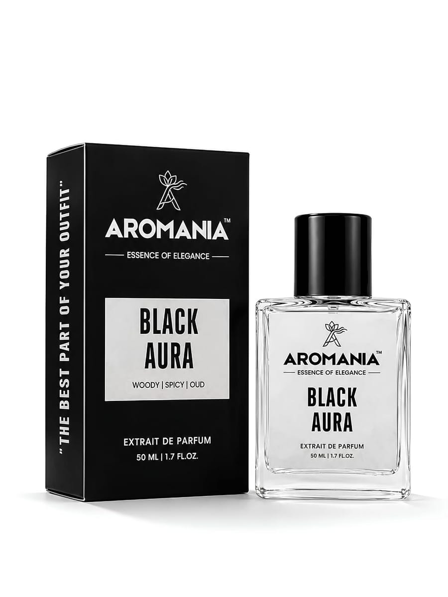 Black Aura bottle and box