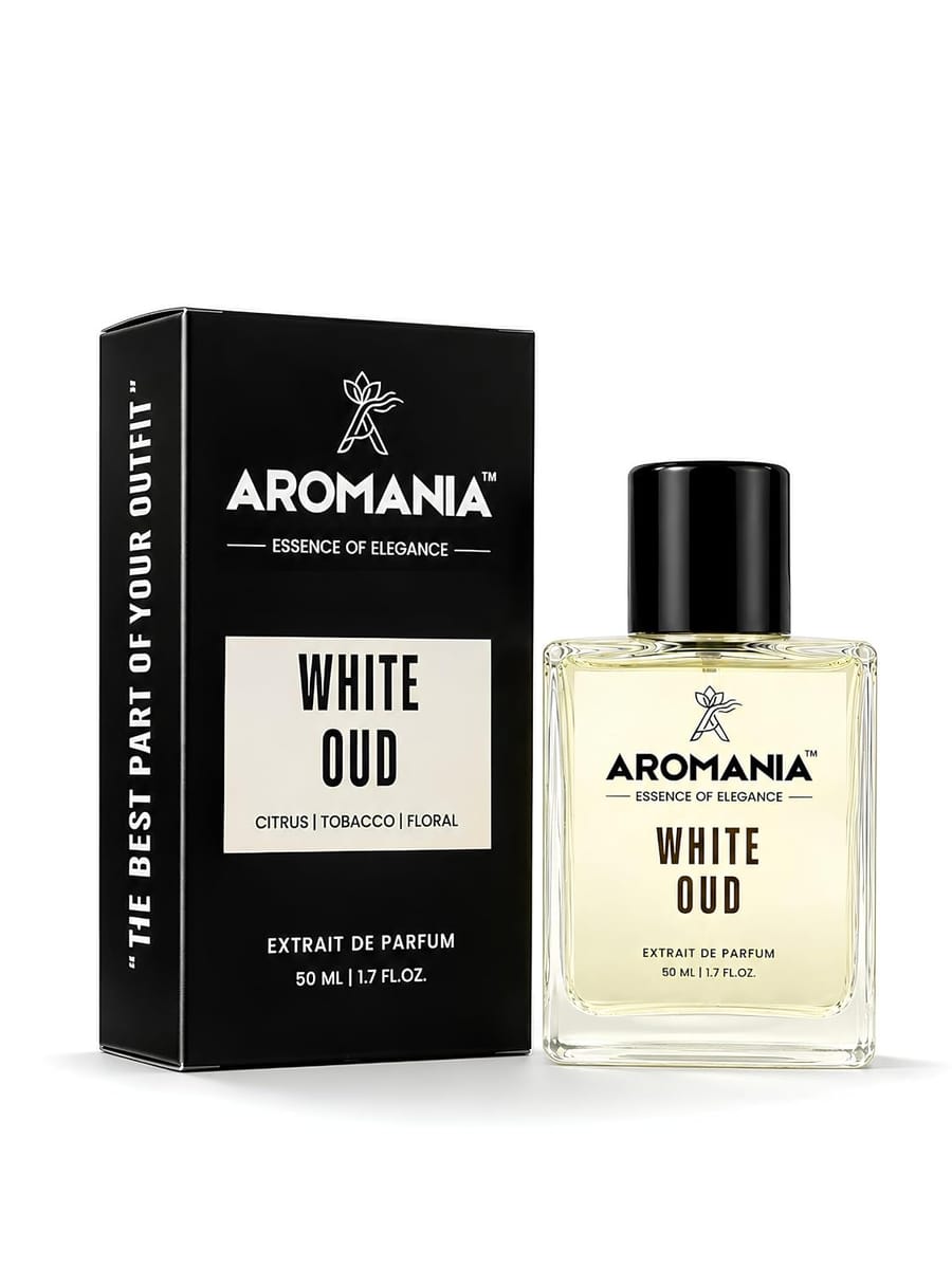 White Oud bottle and box